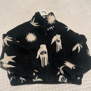 UO Olivia Printed Sherpa Jacket